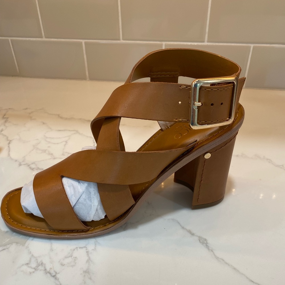 Franco Sarto - scrappy heeled sandal - size 9.5